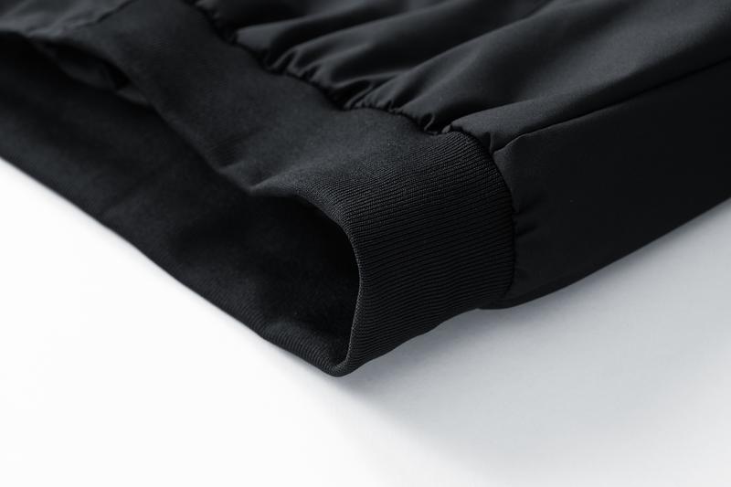 Men's Black Bomber Jacket Trendy Baseball Jersey Design Fashionable Comfortable Outerwear Perfect for Casual Street Style Everyday Wear Windproof Warm Gift Lightweight Top Sports Solid Color