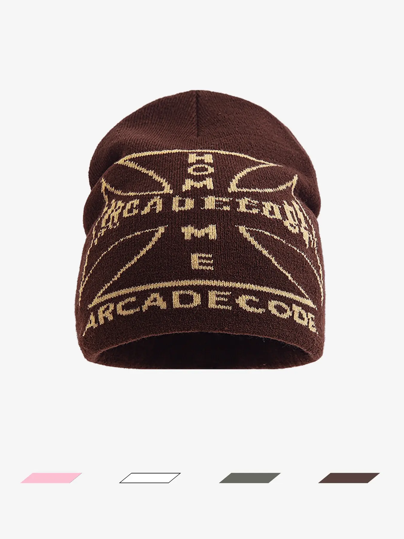 1 PC Men's and Women's Universal Personality Lettered Jacquard Knitted Cold Cap, Retro and Versatile Street Warmth Knitted Hat, Suitable for daily commuting, outdoor trend wear in autumn and winter seasons, suitable as birthday or festival gifts