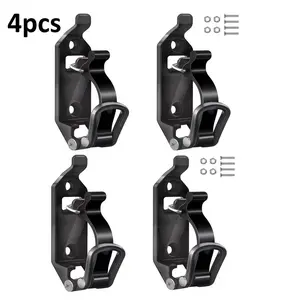 4-Piece Metal Quick Release Shovel Bracket, Rubber Clip, Corrosion Resistant, Flexible Mounting, Ideal for Trucks, Boats, Off-Road Vehicles