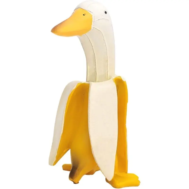 Creative Banana Duck Resin Statue, Cute Novelty Art Sculpture for Outdoor Garden, Unique Housewarming Gift, Funny Birthday Present