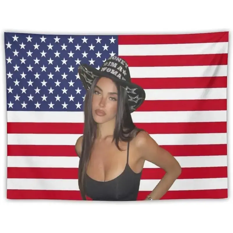 Madison Music Beer Tapestry National Flag Poster Dormitory Bedroom Living Room Wall Decor Funny Tapestry Indoor And Outdoor Home Wall Hanging Decorative Wall Fashion Art Home Decoration Merch30 x40 Y2K Indie Room Decor Wall Tapestry