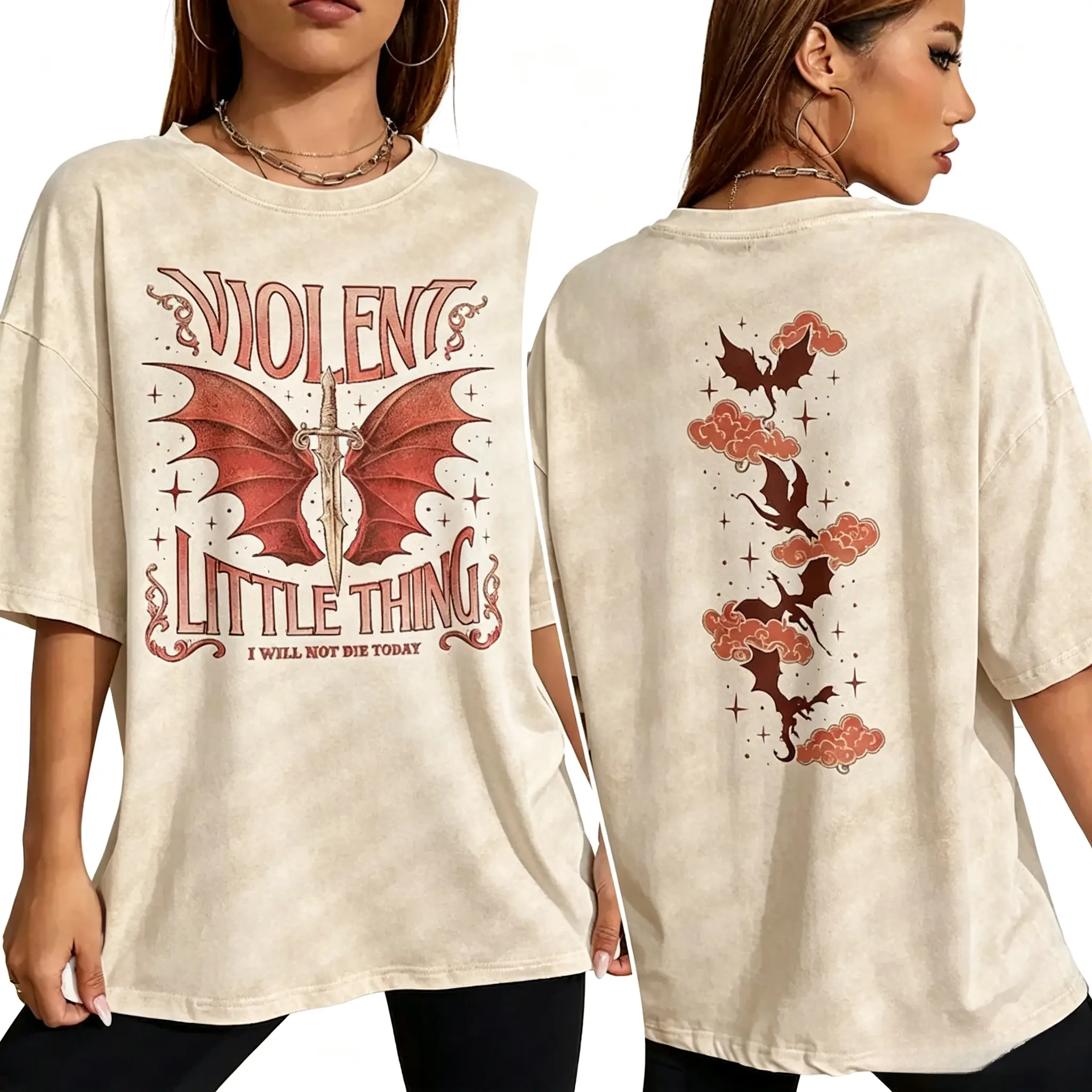 Fourth Wing Fan T Shirt, Violet Sorrengail T-shirt, Violent Little Thing T-shirt, Xaden Riorson Tee, Dragon Rider, Bookish Gift