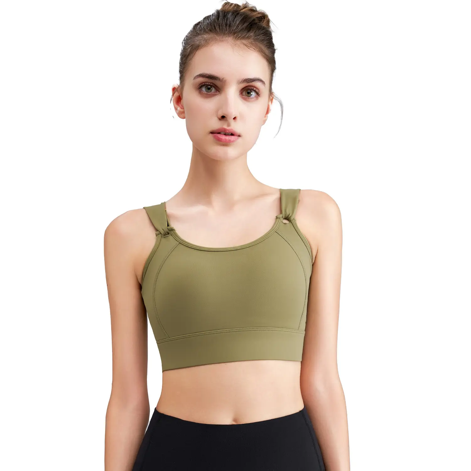 New plus-size sports bra for women, sports underwear for running, shockproof, high-intensity fitness, anti-sagging yoga bra, top suitable for women with large busts