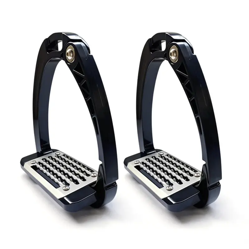 British Safety Stirrup Open Stirrup Anti-Slip Horse Stirrup, Zinc Alloy Equestrian Foot Rest, Secure and Durable Design for Riding Comfort
