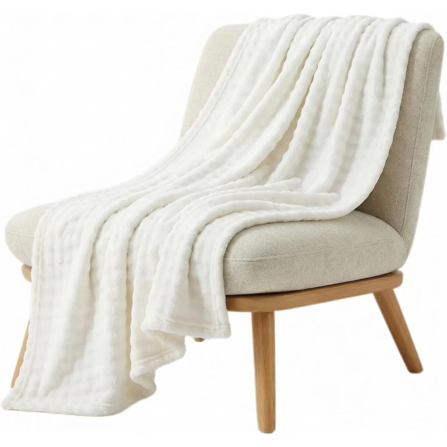 Bubble Throw Blanket for Couch & Bed – Cozy Soft Fleece Blankets for Women & Girls – Warm Lightweight Fuzzy Throw (50x60) – Machine Washable Gifts