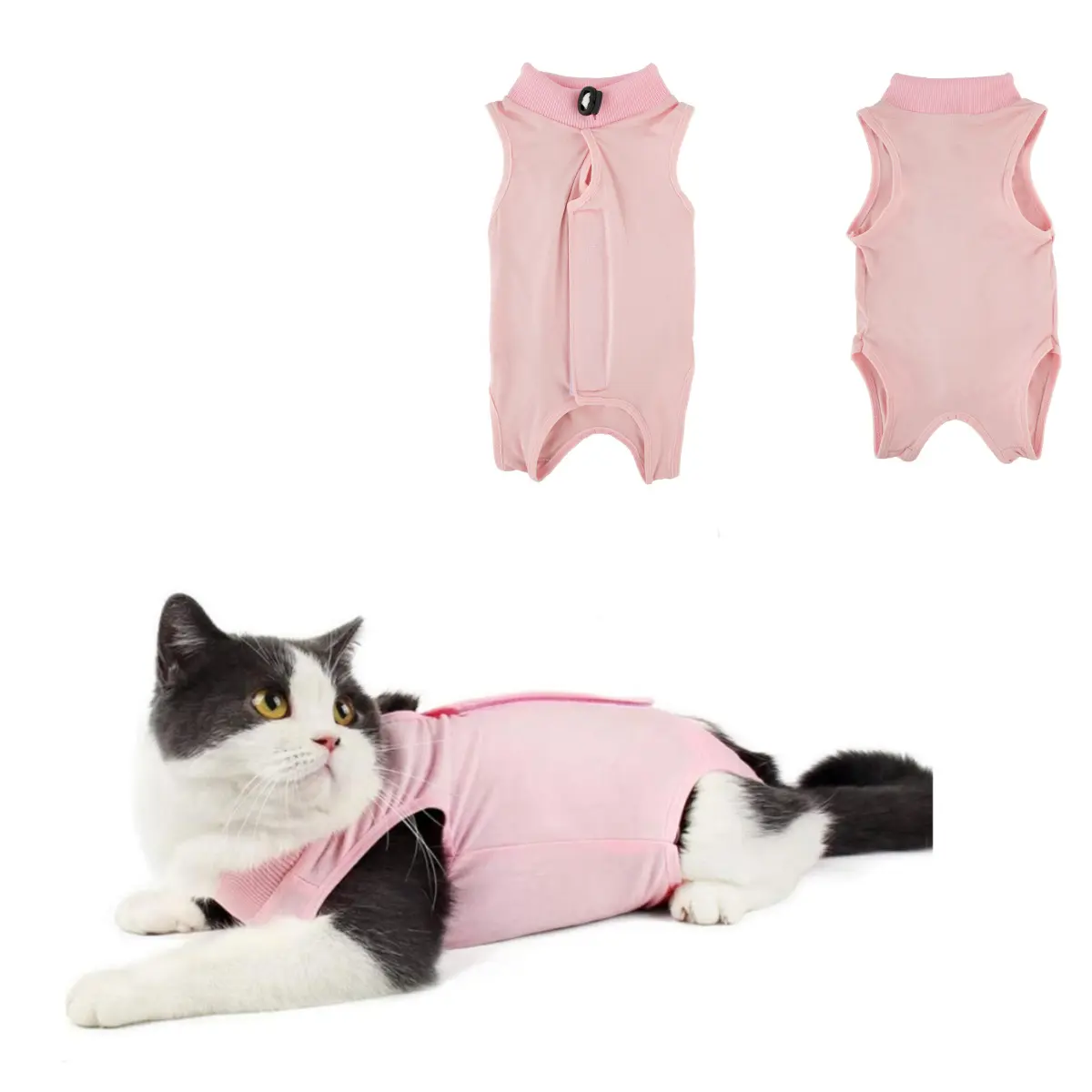Cat Post-Surgery Recovery Suit - Anti-Lick Spay Neuter Shirt, Soft Bodysuit for Wound Protection, For Spay Neuter Recovery