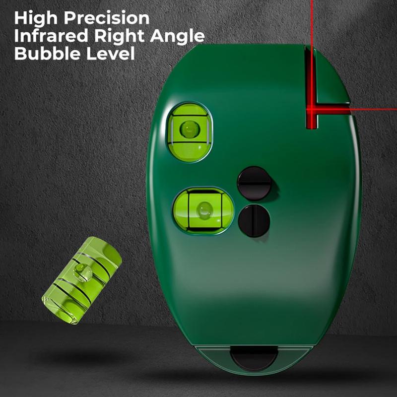 Electronic 90 Degree Red Light Scale, Red Light Level, Green Self Leveling Cross Line Red Light Level with Horizontal and Vertical Lines, Protable for Construction