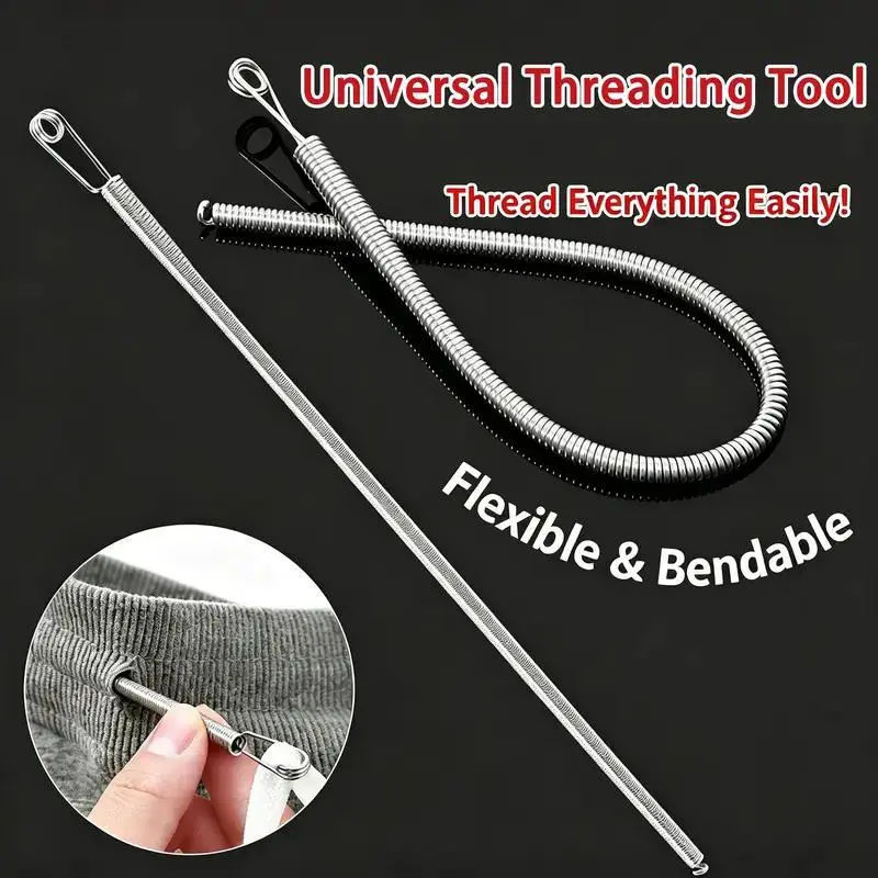 2 Piece Set Spring Cord Clips, DIY Rope Pin Clip, Lanyard Replacement for Sweatshirts and Pants