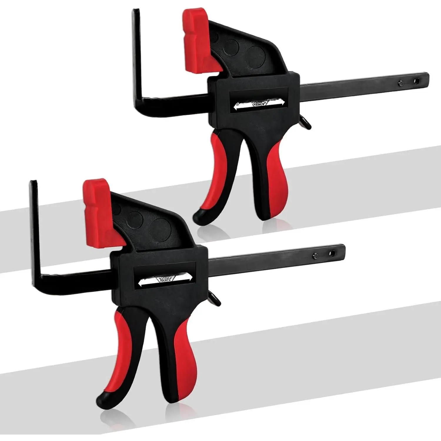 Track  Clamp,  Quick Release Guide Rail Clamp for Circular  Guide Rail System, 6" Clamping Thickness,   Track Clamps for Woodworking-2 Pcs
