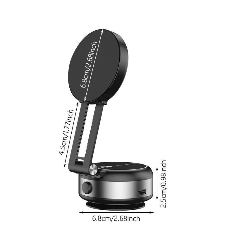 Magnetic Car Phone Holder, Foldable Magnetic Car Phone Stand, Durable Dashboard Phone Mount for Smartphones, Cell Phone Car Mount, Mobile Phone Accessories