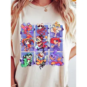 T-Shirt, The Amazings Digital Circuss Characters Sweatshirt, Circus Fan Gift, Circus Theme Hoodie, Anime Gift Birthday For Boy Girl