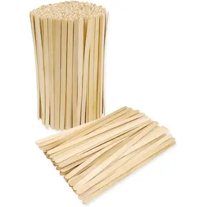 5.5inch Wooden Coffee Stirrers, 500 Count Disposable Stir Sticks for Coffee & Cocktails, Wooden Beverage Mixer with Smooth Ends, Swizzle Drink Sticks