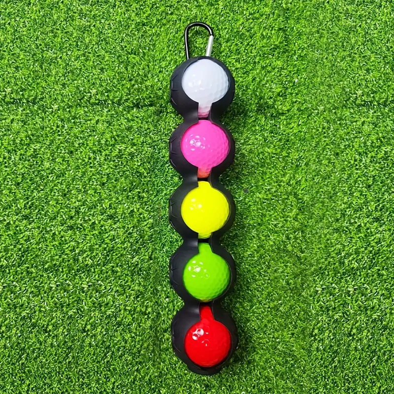 Silicone Golf Ball Bag Protective Cover, Mini Multicolor Ball Pouch, Portable Golf Equipment, Golf Accessories for Men & Women,TikTok Shop Black Friday&Cyber Monday