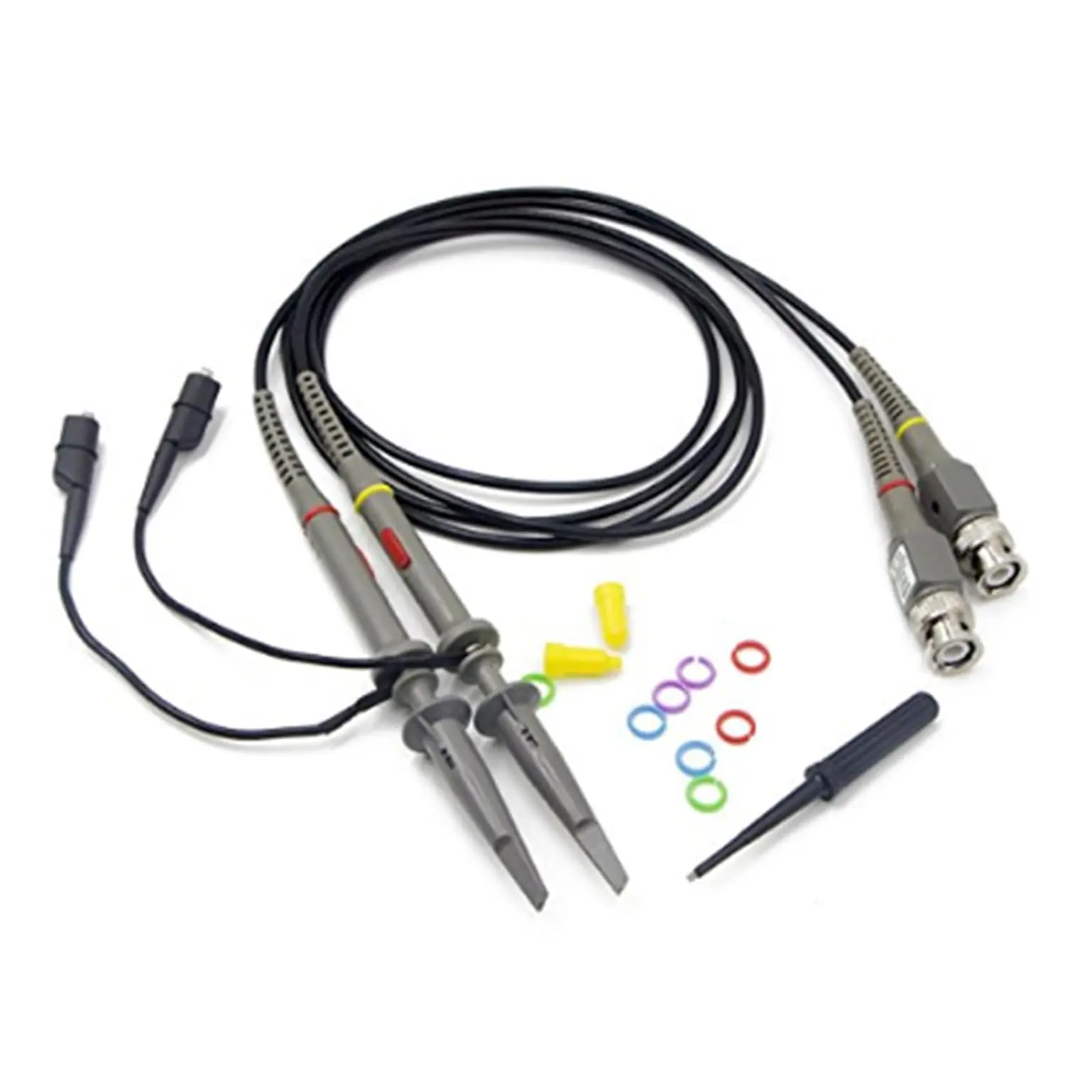 2-Pack PP150 100 MHz Oscilloscope Clip Probes with Accessory Kit (2PCS) (B)