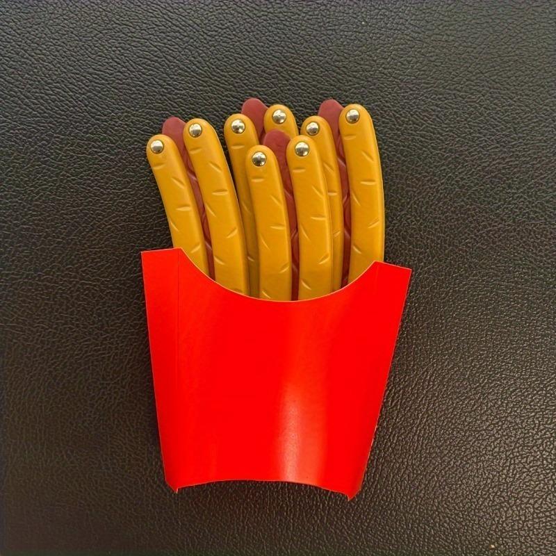 1pc Fun Waving Butterfly Hot Dog Toy Knife - Stress Relief Tool, Relax Gadget, Ideal for Halloween and Christmas Gifts, Multicolor Plastic,  Toy