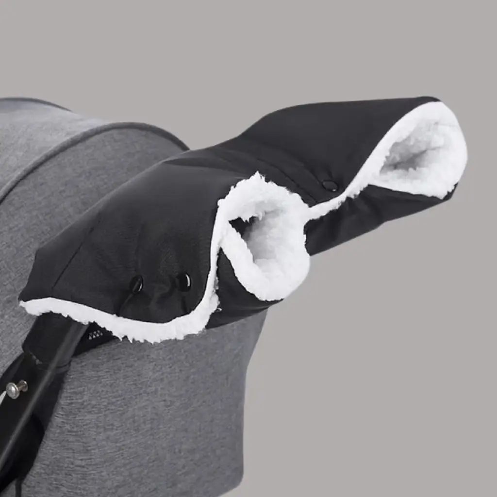 Baby Stroller Gloves, Thick Warm Baby Stroller Handbag, Winter Protection Gloves, Outdoor Windproof Travel Gear for Babies