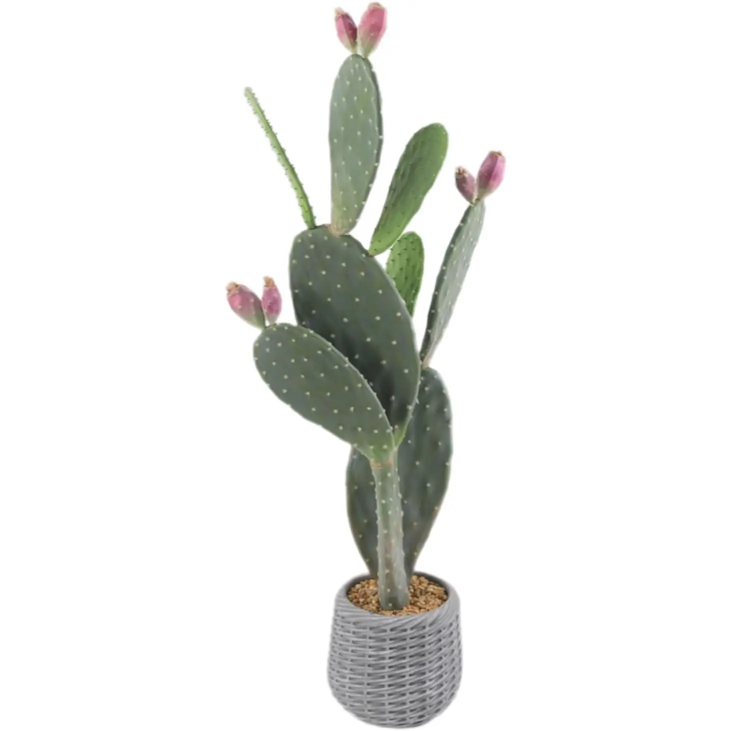 42" Faux Saguaro Cactus with Planter – Large Artificial Desert Plant for Indoor/Outdoor Decor, Ideal for Home, Office, Garden, Balcony & Entranceway