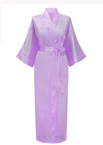 Women Silk Satin Long Wedding Bride Bridesmaid Robe Kimono Robe Feminino Bath Robe Large Size XXXL Peignoir Femme Sexy Bathrobe