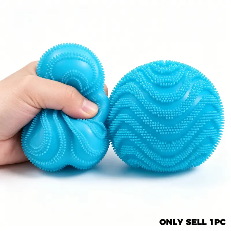 Plush Stress Ball, Slow Rebound Memory Foam, Finger Squeeze Toy, Adult Plush Ball, Anxiety Relief, Relaxation Toy