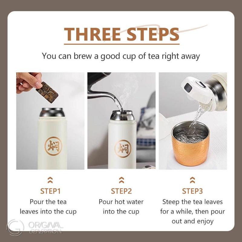 316 Steamer Pressure Thermos 500ml/17oz 12 Hours Hot 12 Hours Cold.