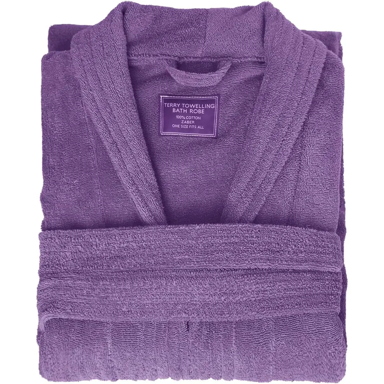 Pure Cotton Terrycloth Robe for Men,100% Cotton Bathrobe Towel with Cozy Soft Plush Shawl Collar,One Size