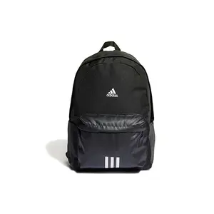 Adidas Classic Sport Badge Tricolor Polyester Backpack for Men and Women, Unisex Style in Black