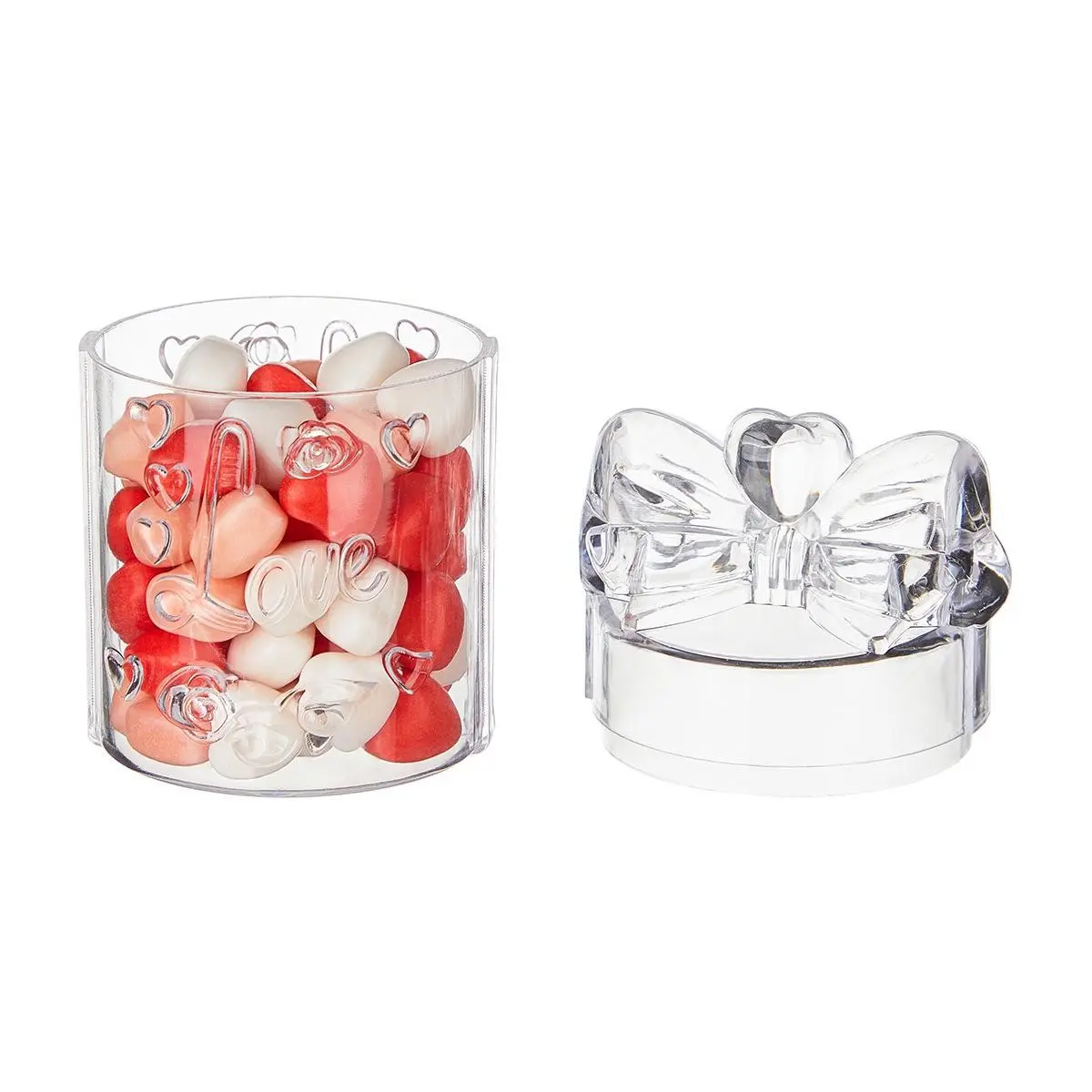 Transparent Candy Box for Wedding Favors, Party Gift Boxes, Home Decor, Storage Box, Fashionable Design, Transparent Plastic Material