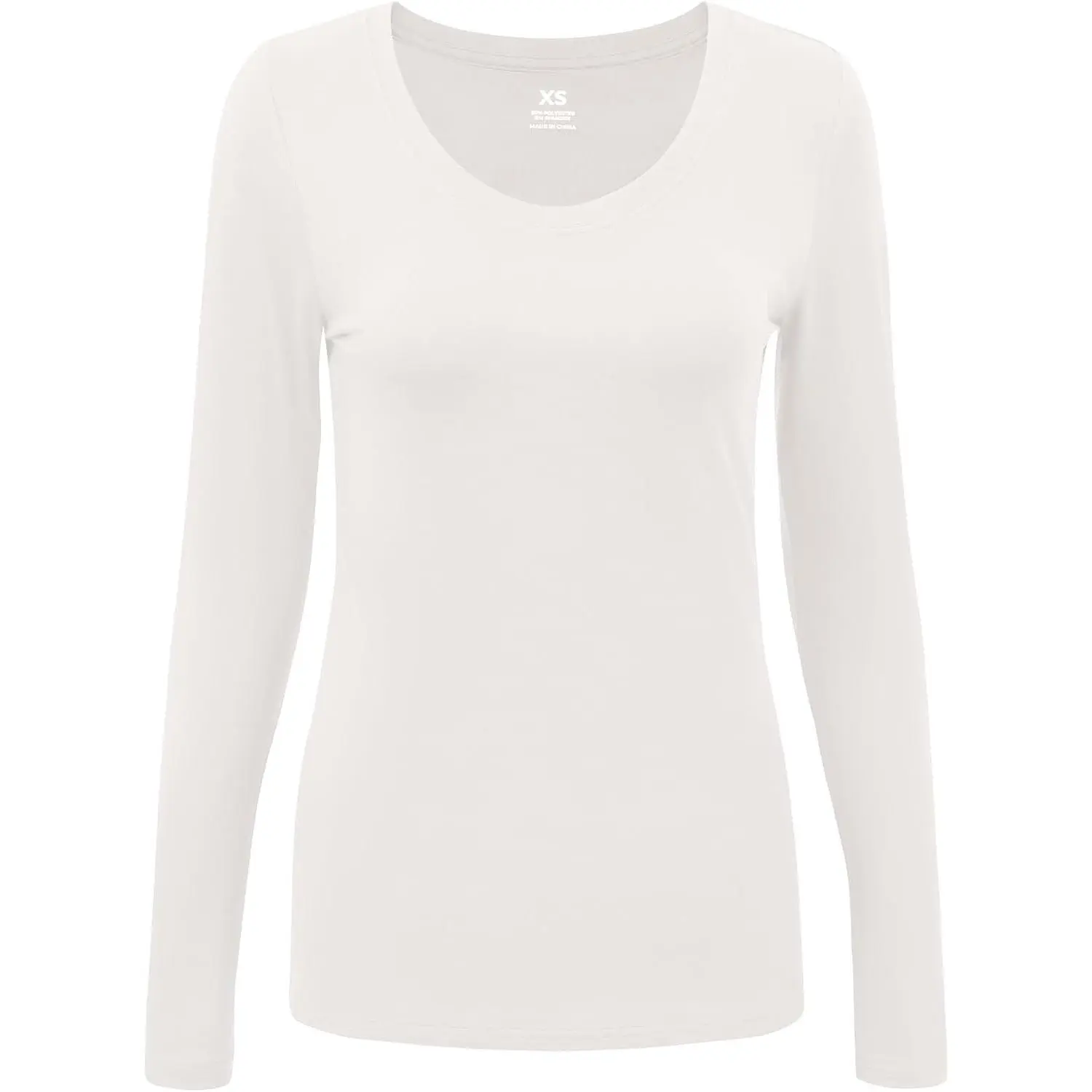 Underscrub Long Sleeve Women - Scoop Neck Scrubs Undershirt Soft Stretch Fitted Top