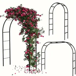 Metal Garden Arch, Perfect for Climbing Plants, Outdoor Weddings & Christmas Party Decor - Multi-Functional Trellis for Roses, Garden & Patio Arbor