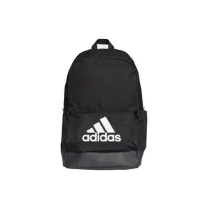 Adidas Classic Logo Printed Durable Polyester Backpack for Men and Women, Unisex Style in Black