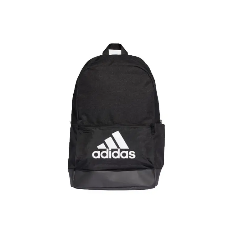 Adidas Classic Logo Printed Durable Polyester Backpack for Men and Women, Unisex Style in Black