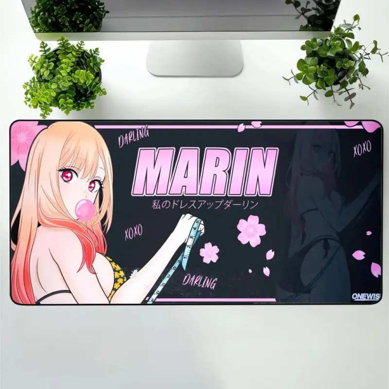 Marin Kitagawa Anime Desk Mat, Marin Gaming Mouse Pad, Keyboard Mat, My Dress-Up Darling Anime Playmat For Computer Accessories, Gift For Kawaii Anime Fans