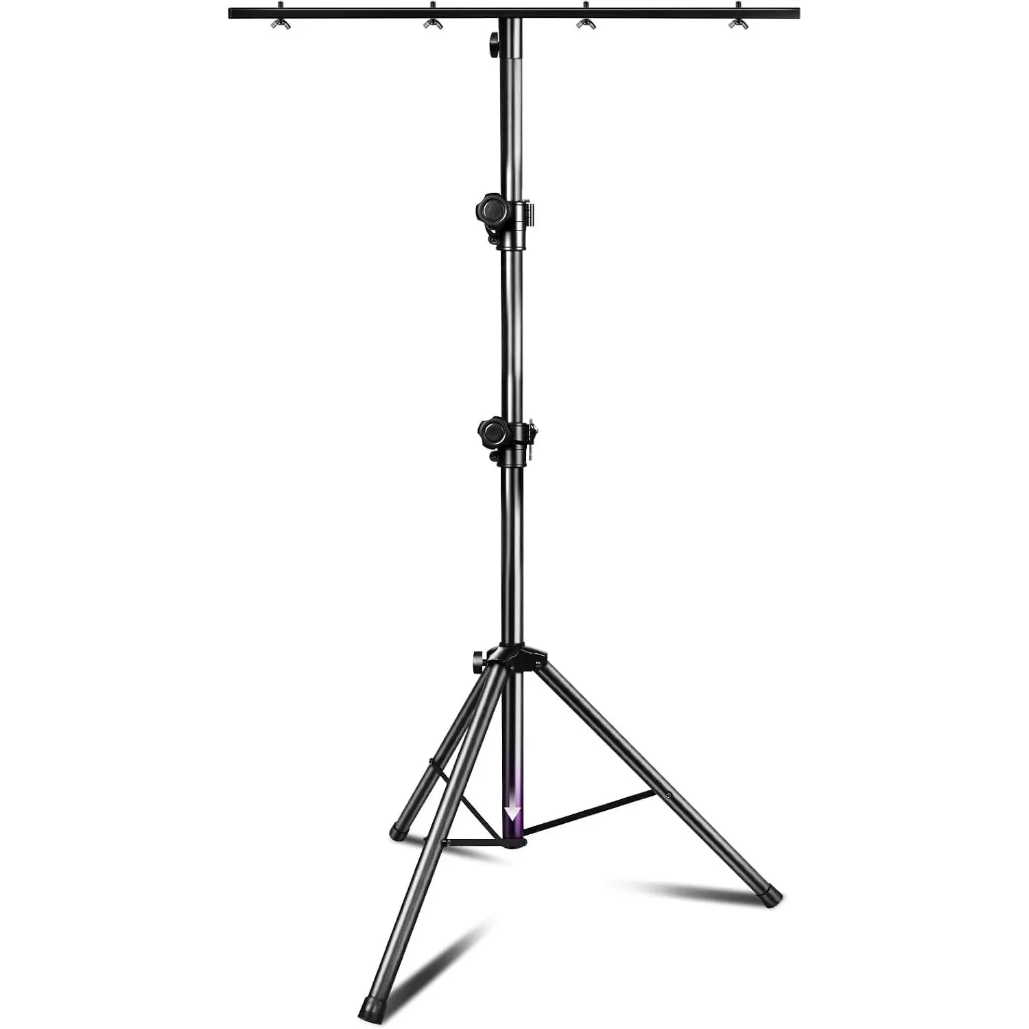 DJ Lights Stand for Par Lights Adjustable 48.8-114 inches | 10 ft Tripod Lighting Stands for Stage, Dj Par Light Stand with T Bar for Stage, Bar, Banquet, Party