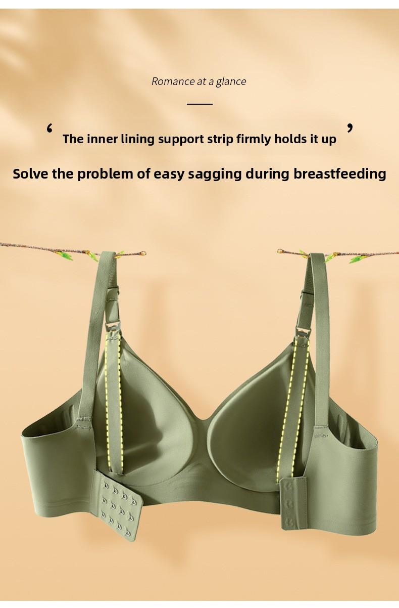Seamless Nursing Bra for Pregnancy   Ultra Soft Latex, No Underwire, No Marks