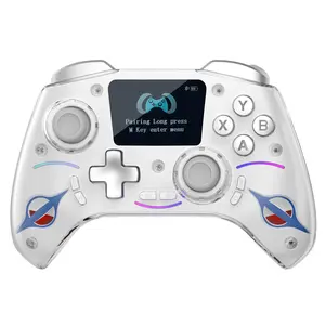 Ps4 Game Controller with LCD Screen, Hall Joystick, 1000hz Refresh Rate, Bluetooth-compatible Dual Hall, Six-Axis Motion, Macro Programming, Zero Drift