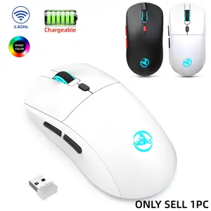 Wireless 2.4g Mouse with 650 mah Battery, Optical Movement Detection, Right Hand Orientation, Suitable for PC Laptop MAC Gaming Office Use Ergonomic Gaming Mouse Gaming Accessory