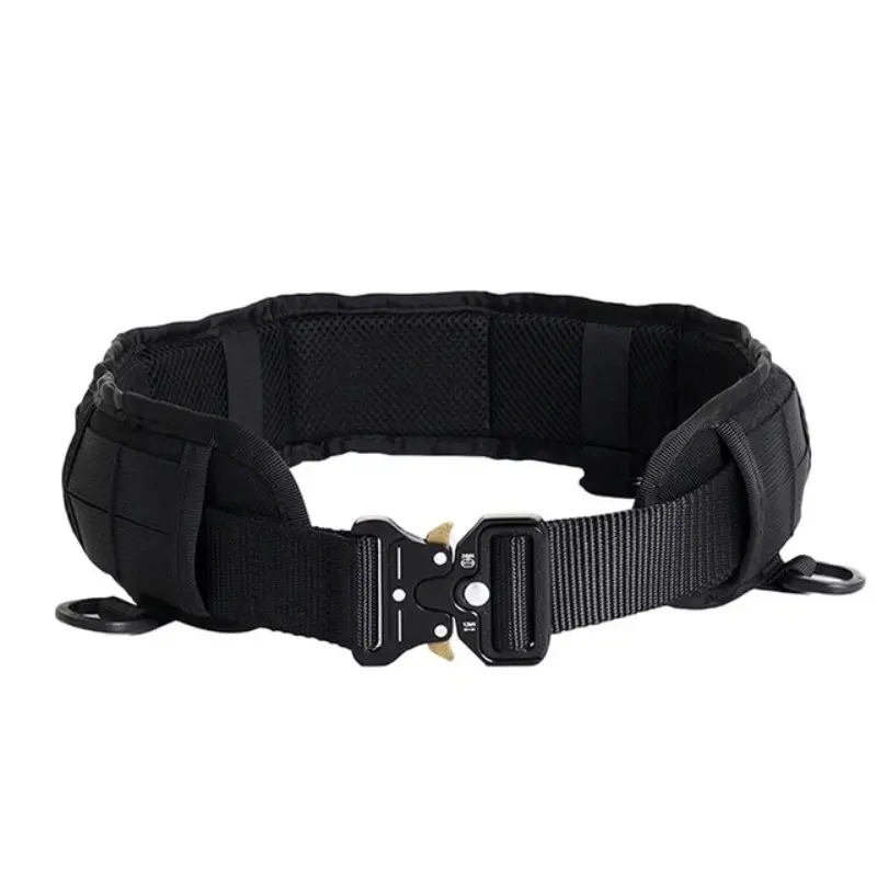 Quick Release Tactical Battle Belt, Adjustable Durable Nylon Military Belt with Metal Buckle, MOLLE System Outdoor Hunting Shooting Waist Belt, Sports Accessories for Men & Women