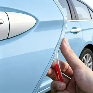 5m Car Door Bumper Strip, Invisible Transparent PVC Protection Tape, Body Opening Edge Guard, Anti-Scratch Collision Shield