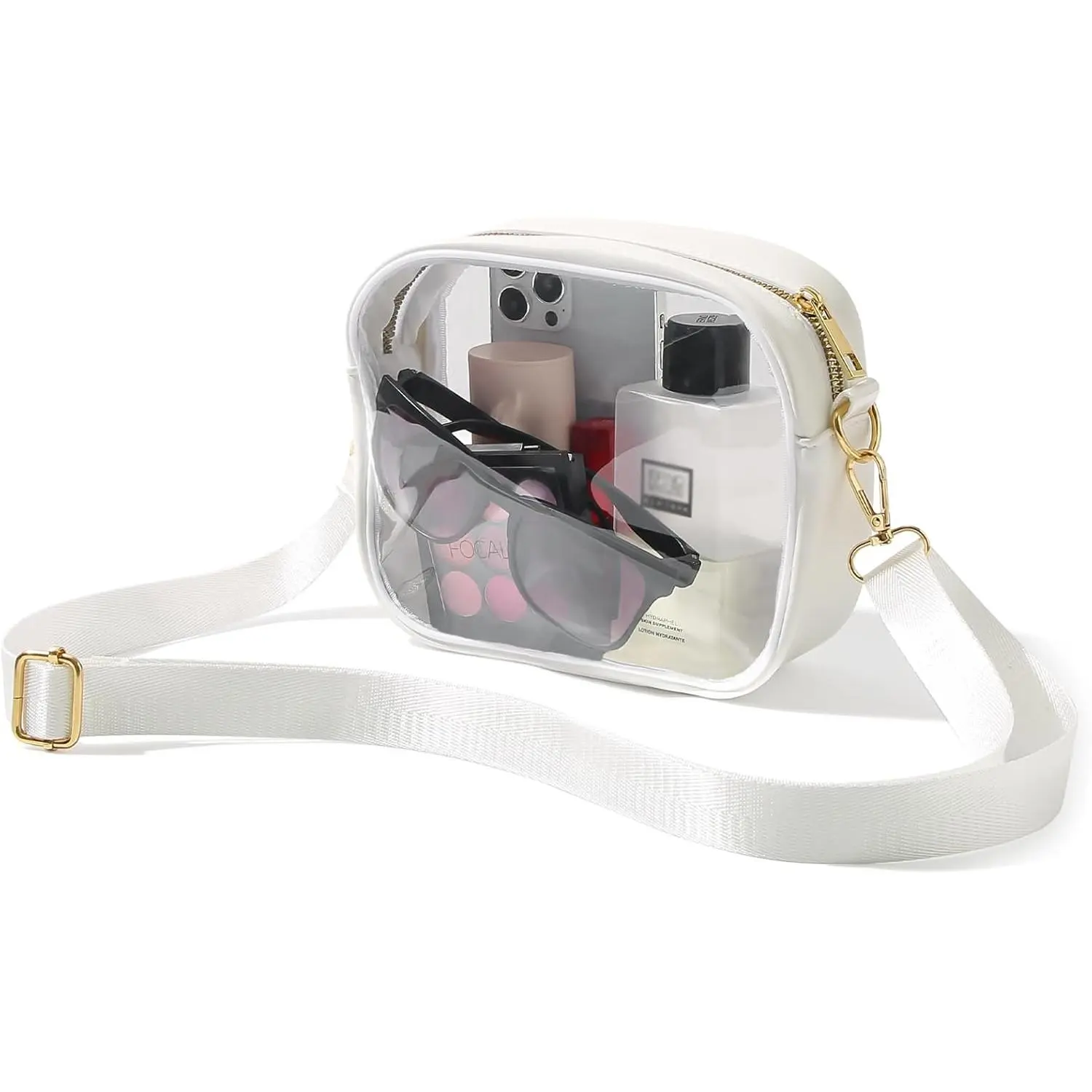 Clear Bag Stadium Approved, Crossbody Transparent Bag for Concerts  Events, Purses for Men & Women