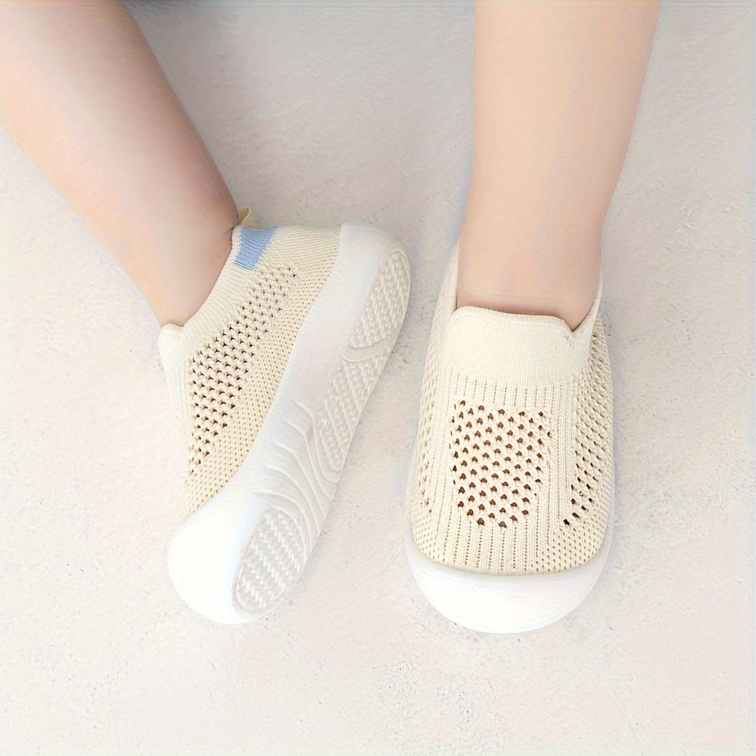 New(New)A Pair of Fashionable Breathable Mesh Solid Color Baby Walking Shoes, New Summer 2026 Style with Soft Anti-Slip Sole, 0-24 Months Slip On Toddler Training Shoes in Multiple Colors