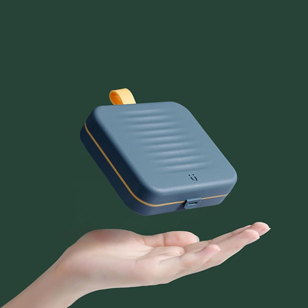 Portable Travel Home Small Sewing Box, Mini Sewing Kits Storage-Box, Beginners DIY Sewing Thread  Threader  Kit(Blue.Boxes Home and Travel Quick Fix Sewing Kit