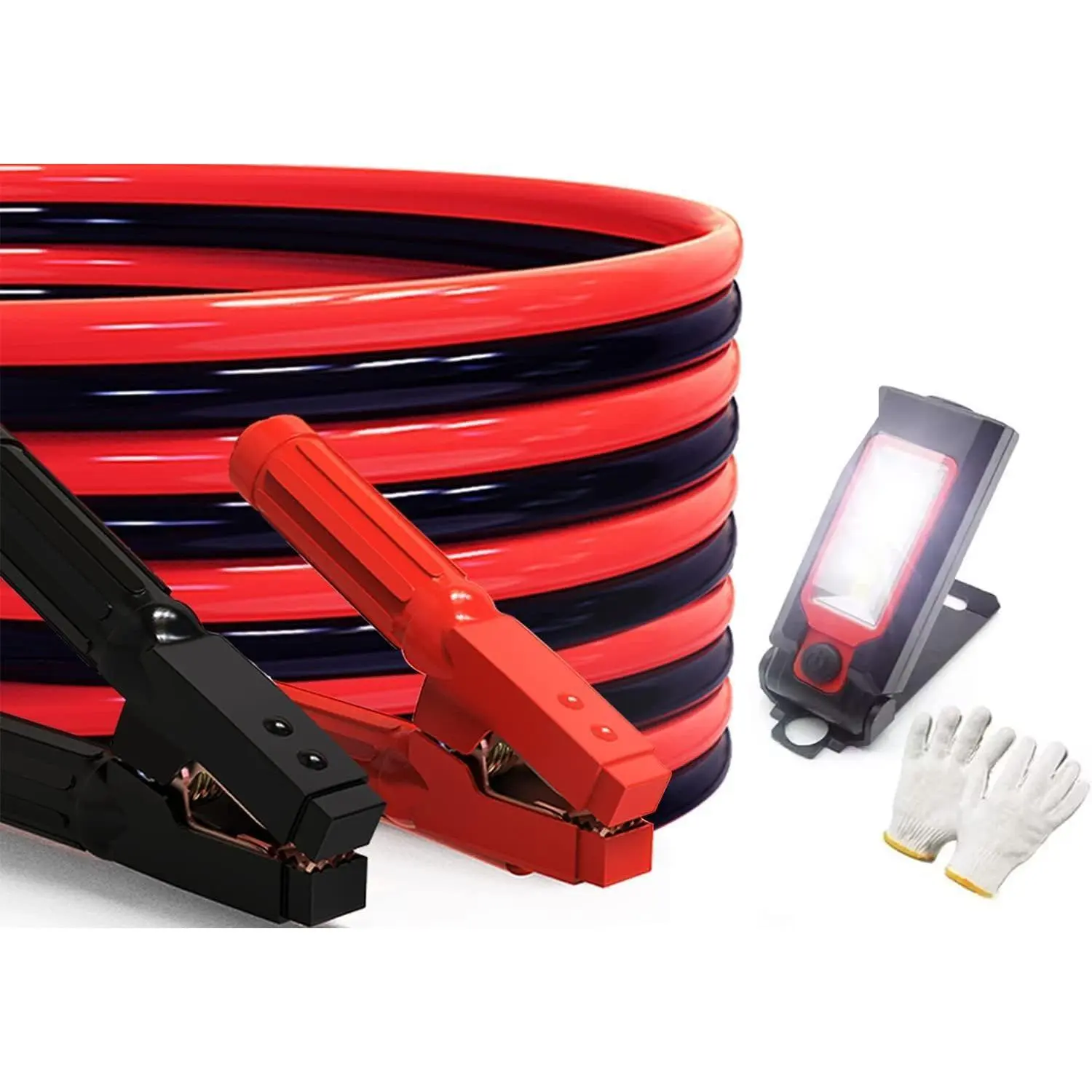 Heavy Duty 30  Jumper Cables, 0 Gauge 1000AMP Automotive Jumper Cables Kit for , SUV, and  with Professional Clamps and Carrying Bag