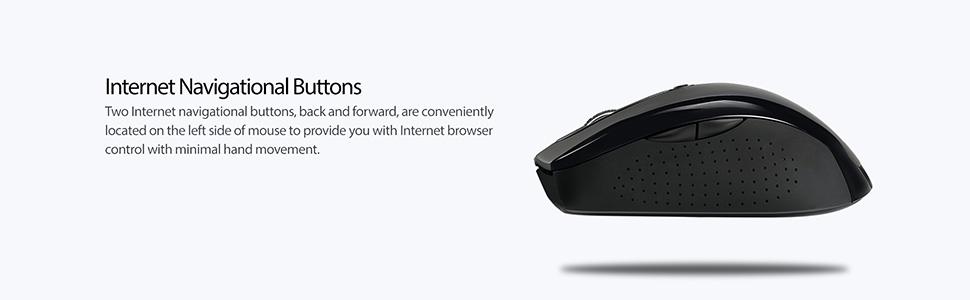 M20B Wireless Ergonomic Optical Mouse, Black Color