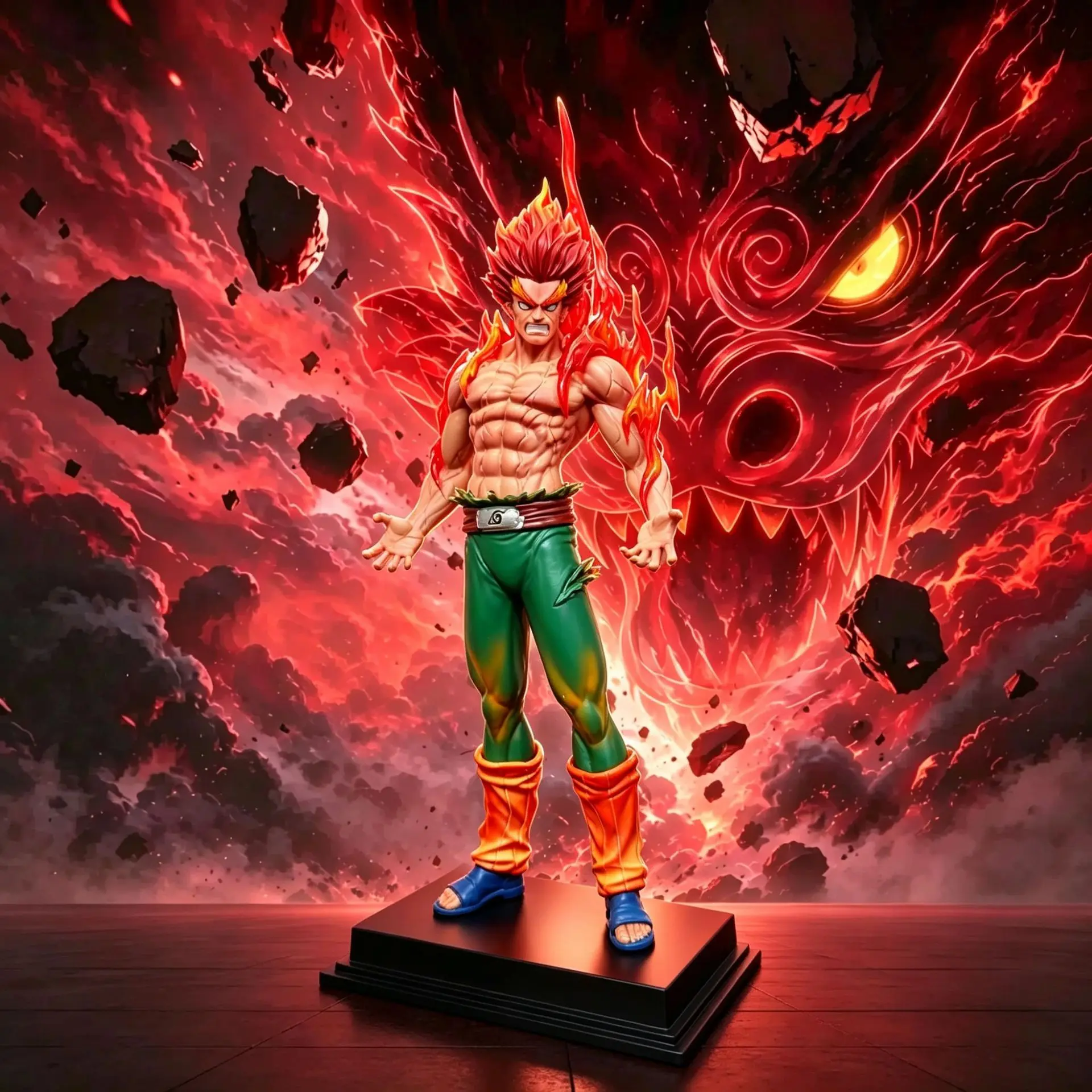Naruto Night Kai Gk Statue, Eight Gates Sculpture, Anime Figurine, Collectible Model, Birthday Gift, Secondary Dimension Merchandise