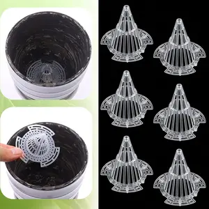 6pcs Cone-Shaped Drainage Mesh Pads, Plant Pot Bottom Filters, Breathable Mesh Screen, Prevent Root Rot & Soil Loss for Succulents, Garden Plant Supplies