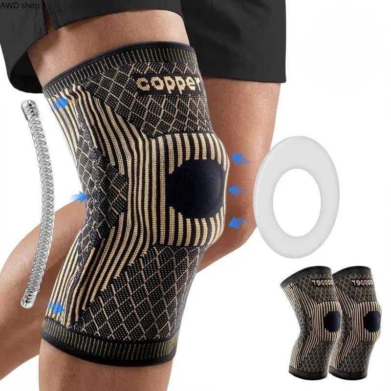 2/1 Pack Compression Knee Support Sleeves with Patella Gel Pad & Side Stabilizers, Joint Pain Relief Knee Braces for Men & Women, Athletic Stabilizing Gear for Workout Training, Meniscus Tear, ACL Injuries, Arthritis Support & Daily Activity Protection