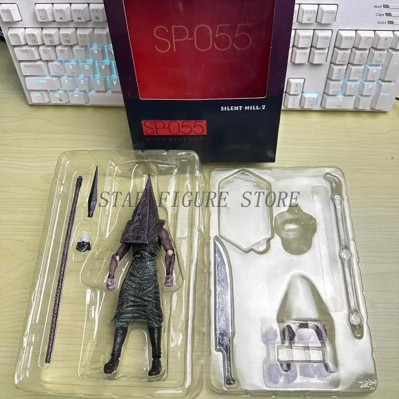17cm Silent Hill Action Figure Pyramid Head Red Pyramid Thing Figurine Ornaments PVC Movable Collection Figma Sp-055 Model Toys