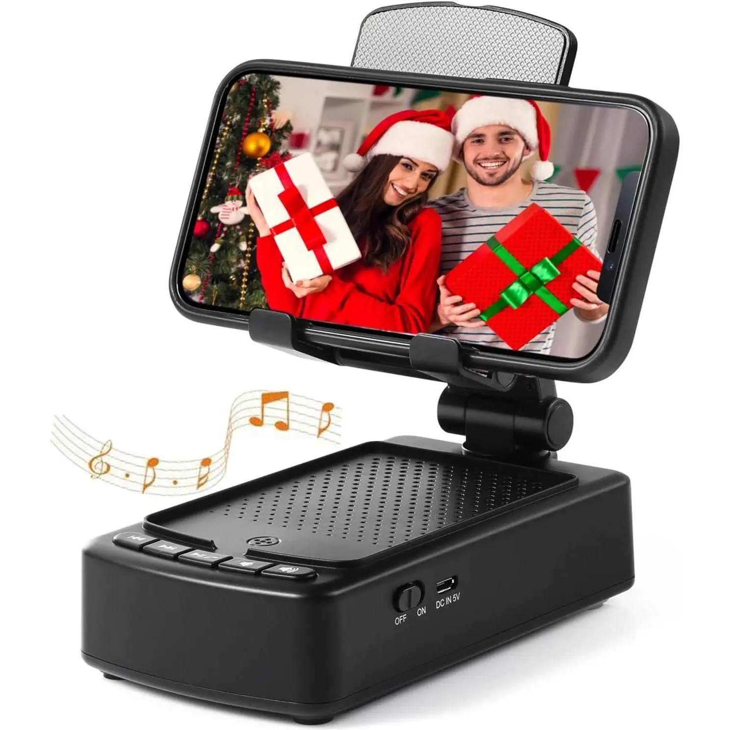 Gifts for Men,  Mobile Phone Stand with  for Him Dad Women Who Want , Adjustable Tablet Holder with  Speaker, Tech Gadgets for Table Desk,  Ideal