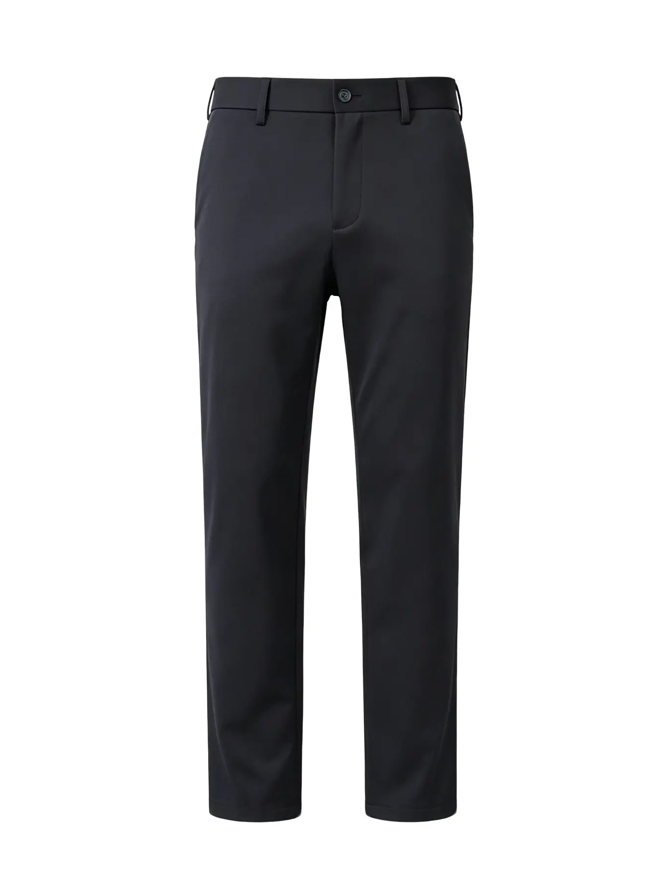 Men's Business Suit Pants, High Elasticity, Wrinkle-Resistant, Classic Navy Color, Straight Leg Cut, Four Seasons Wear, Essential Wardrobe Item