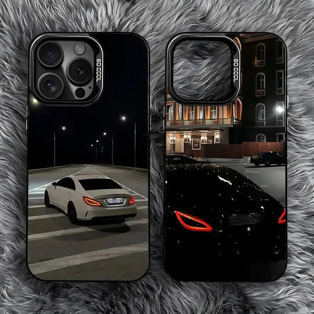 Mercedes CLS 63 AMG Phone Case Designed for iPhone 11-17 Pro Max/Plus & Samsung Galaxy S23-S25 Anti-Drop Matte Hard Bumper Protective Cover Car Enthusiast Case